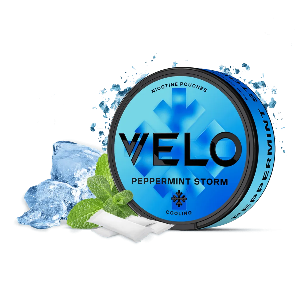 VELO Freezing Peppermint – Intense Nicotine Pouches 10mg